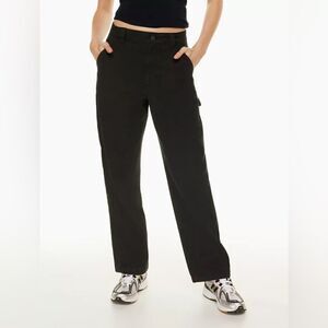 Aritzia TNA Black Greenwich Carpenter Pant In Black Sz 00